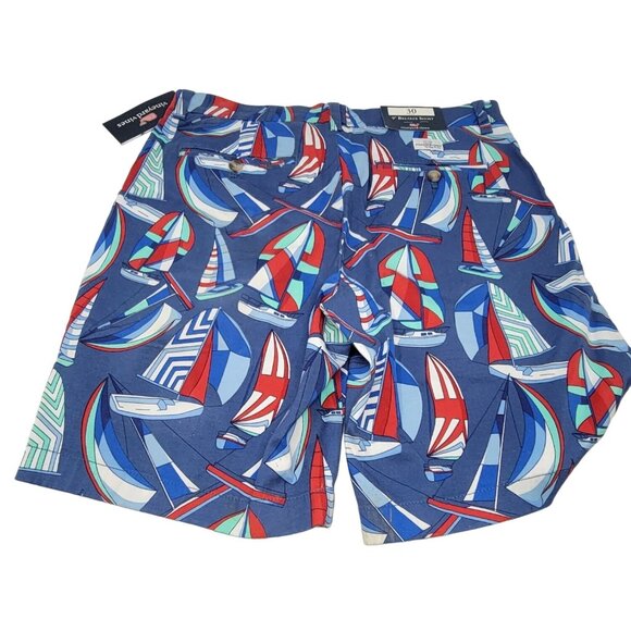 Vineyard‎ Vines Chino Dress Golf Shorts Sailboat Pattern Size 30 - Picture 3 of 7
